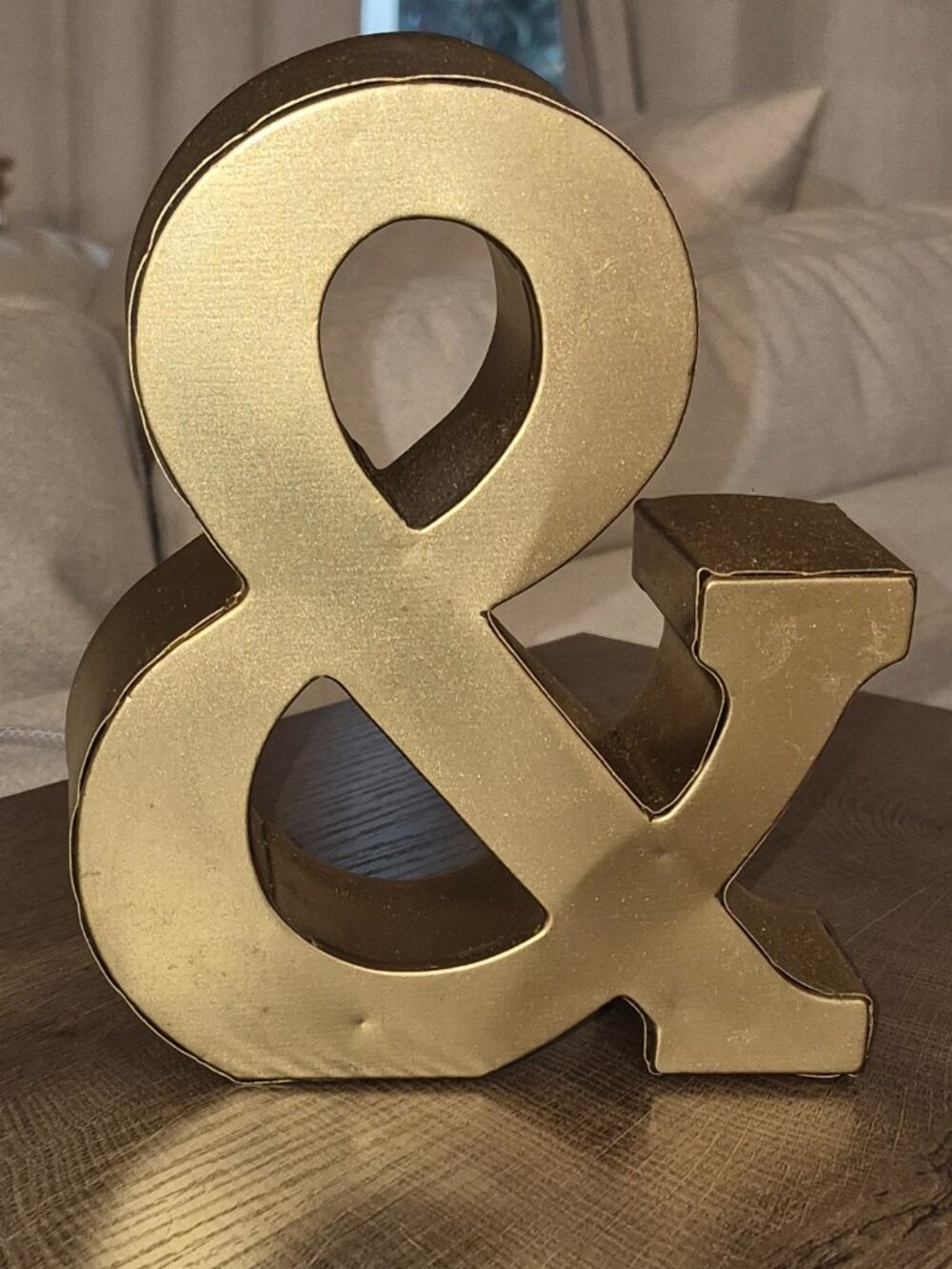 Gold Ampersand Decor